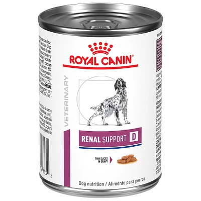 Royal Canin® Veterinary Diet Canine Renal Support D Adult Dog Slices in Gravy Wet Food  13 oz can