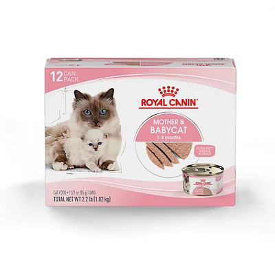 Royal Canin® Feline Health Nutrition Mother & Babycat Mousse in Sauce Wet Cat Food  3 oz 12-count