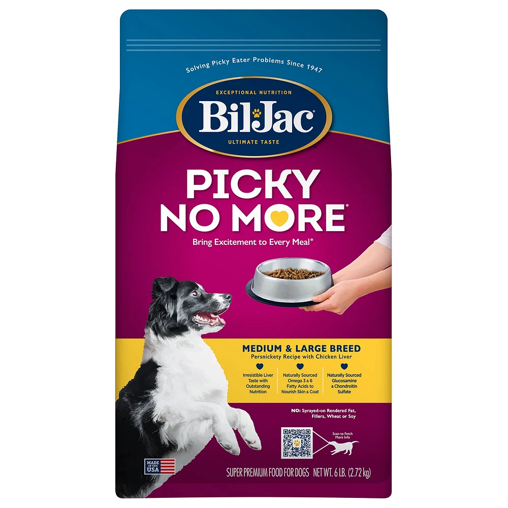 Bil-Jac® Picky No More Medium and Large Breed Adult Dry Dog Food | The  Market Place