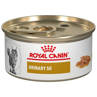 Royal Canin® Veterinary Diet Feline Urinary SO Adult Cat Morsels In Gravy Wet Food  3 oz can