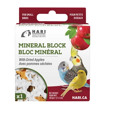 Hari Mineral Block Dried Apples Bird Supplements
