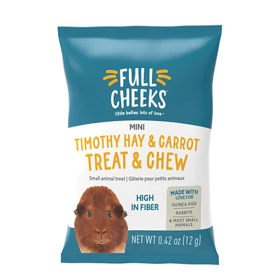 Full Cheeks™ Small Pet Mini Timothy Hay & Carrot Treat & Chew