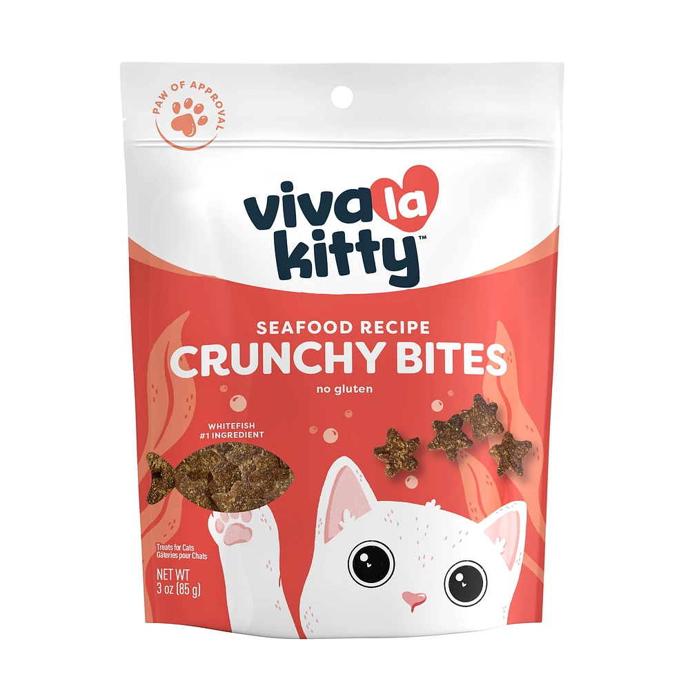 Viva La Kitty® Crunchy Bites Cat Treat - High Protein | The Market Place