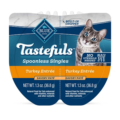 Blue Buffalo® Tastefuls™ Spoonless Singles Adult Wet Cat Food - Natural, Turkey, Pate