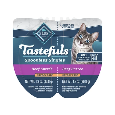 Blue Buffalo® Tastefuls™ Spoonless Singles Adult Wet Cat Food - Natural, Beef, Pate