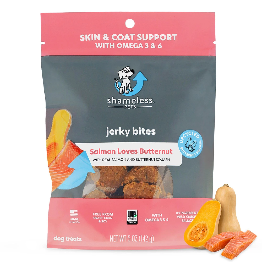 Shameless Pets Salmon Loves Butternut Jerky Dog Treats - Salmon & Butternut  Squash | The Market Place