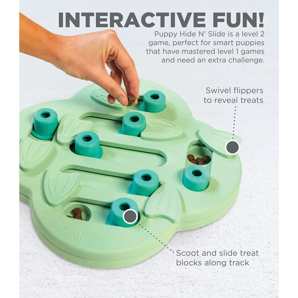 Nina Ottosson® Outward Hound® Puppy Hide N' Slide Interactive Treat Puzzle Dog Toy