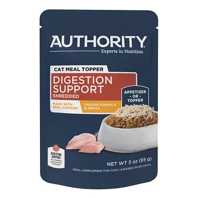 Authority Digestion Support Chicken Formula in Broth Cat Meal Topper 3oz