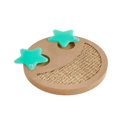 Whisker City® Moon n' Stars Treat Puzzle Scratcher Cat Toy