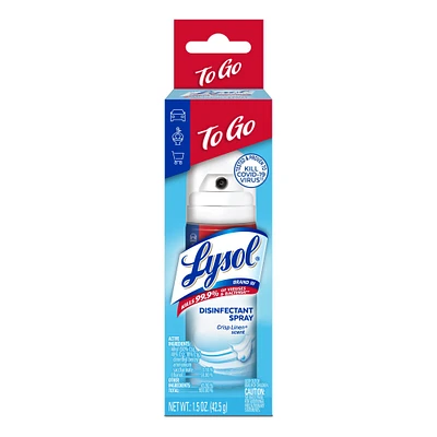 Lysol® To Go Crisp Linen Disinfectant Spray