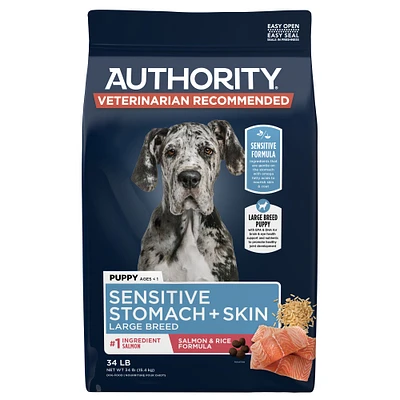 Authority Sensitive Stomach and Skin Salmon & Rice Large Breed 34 LB