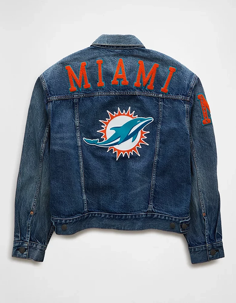 AE NFL Miami Dolphins Denim Jacket