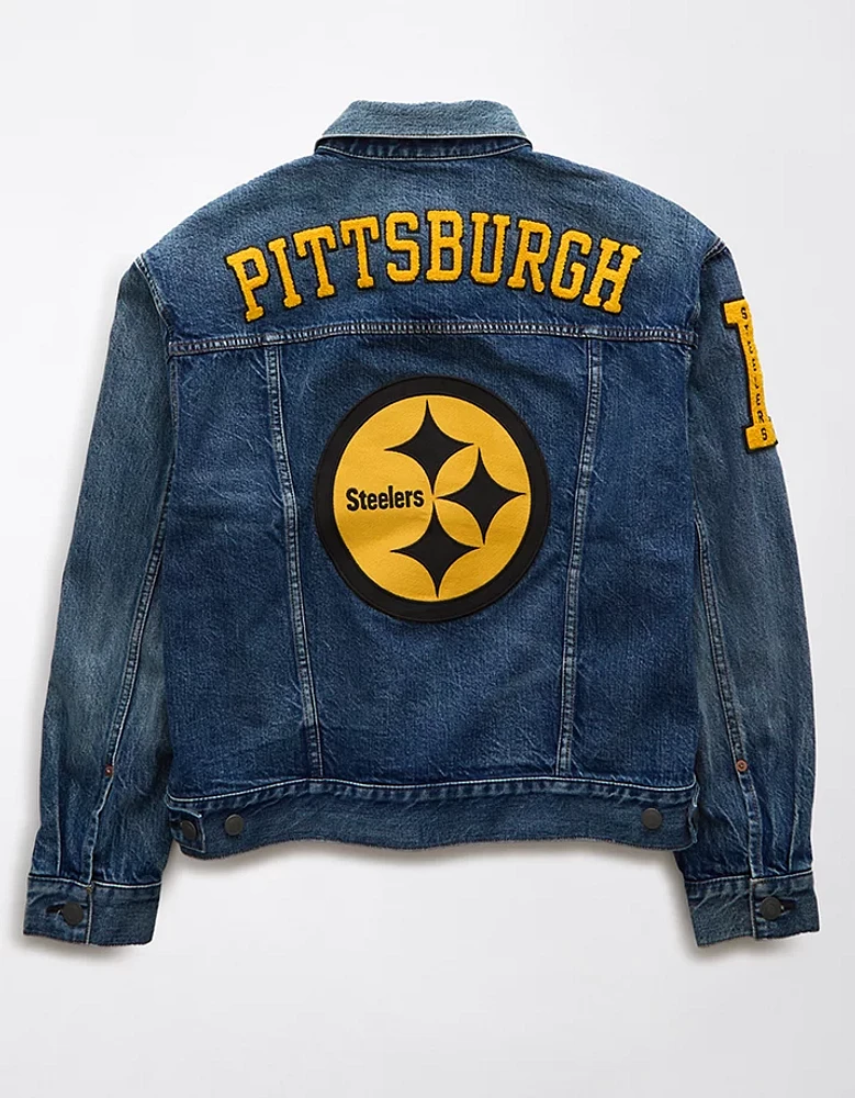 Veste en denim NFL Steelers de Pittsburgh AE