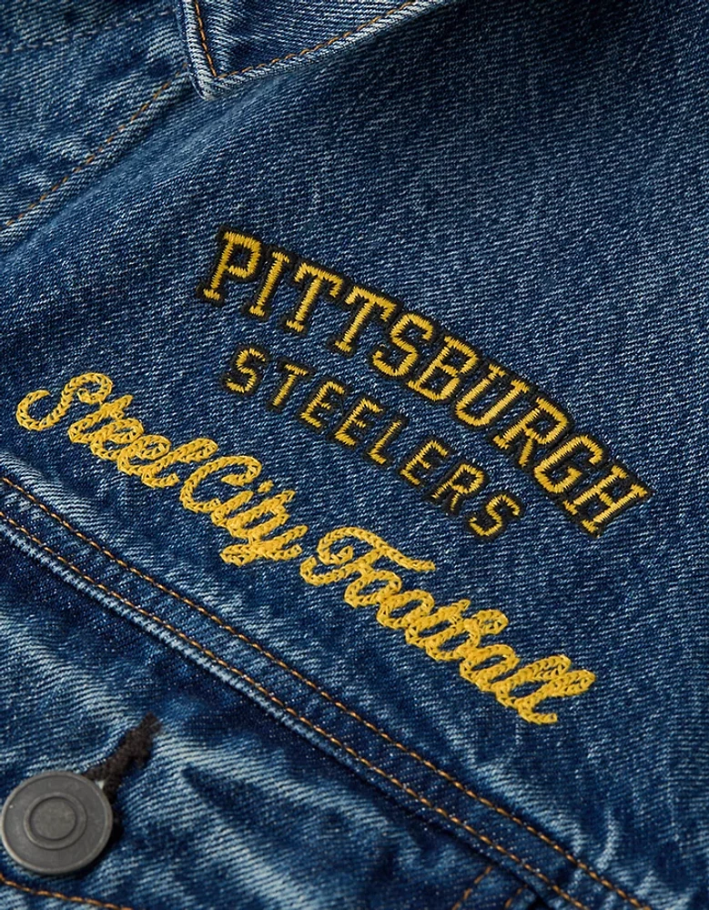 Veste en denim NFL Steelers de Pittsburgh AE