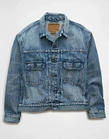 AE Slim Fit Denim Trucker Jacket