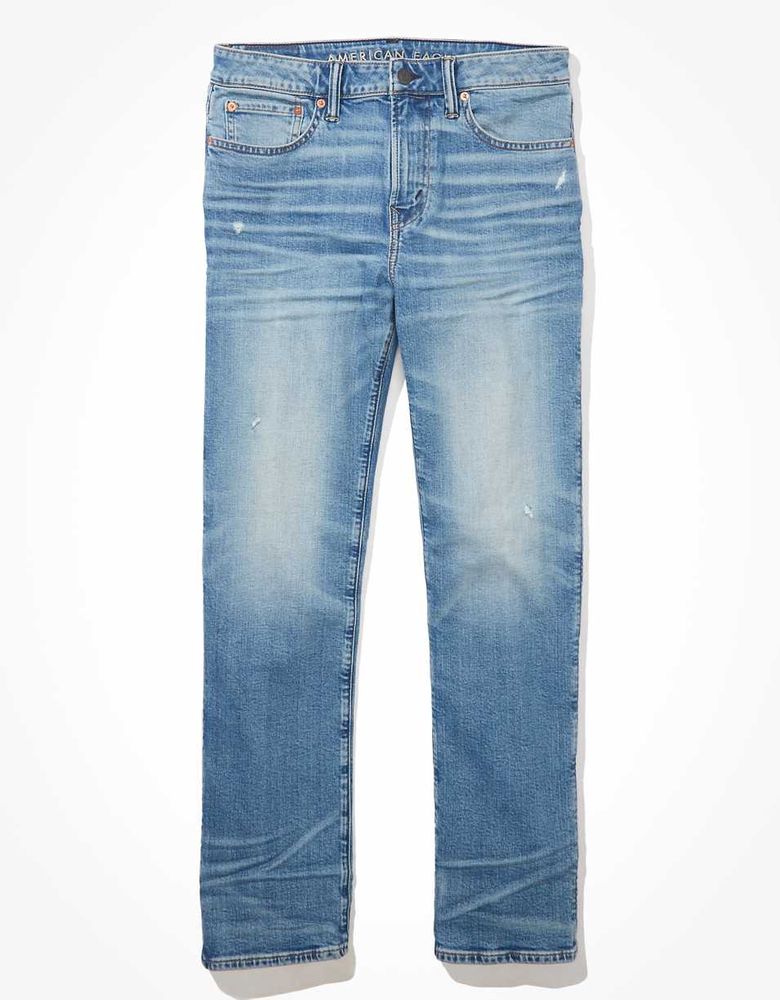 AE AirFlex+ Distressed Relaxed Straight Jean