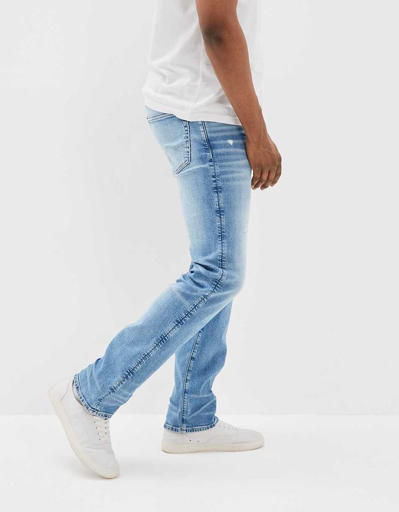 AE AirFlex+ Distressed Relaxed Straight Jean