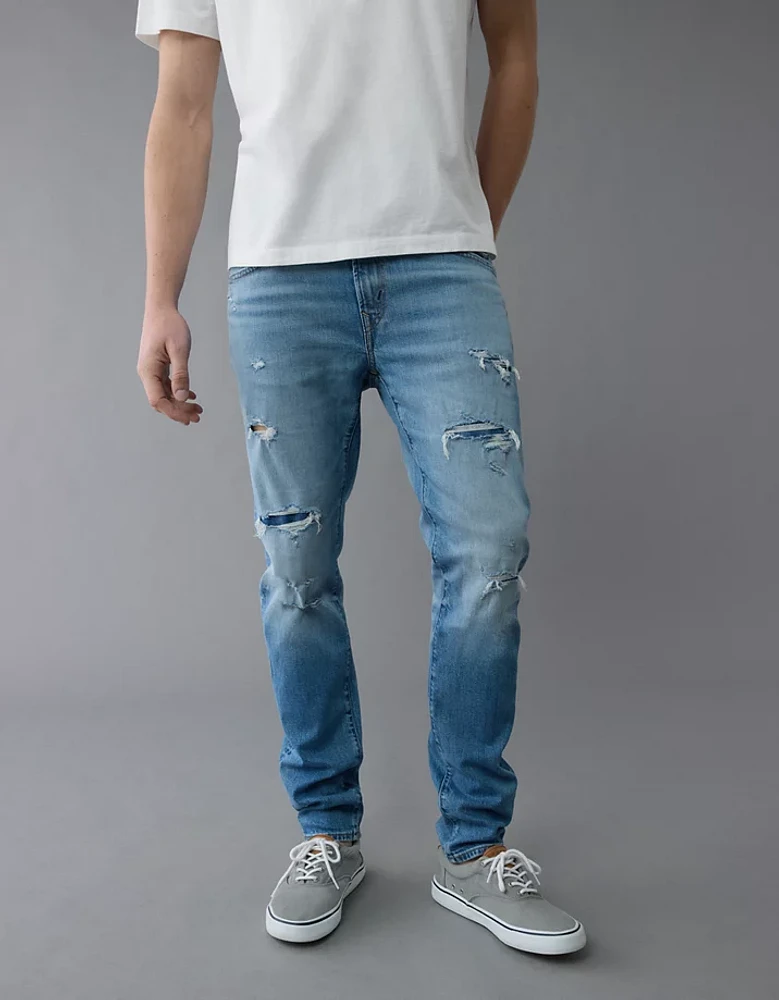 Jean seconde peau à coupe athlétique rapiécé TENCEL™ AirFlex+ AE