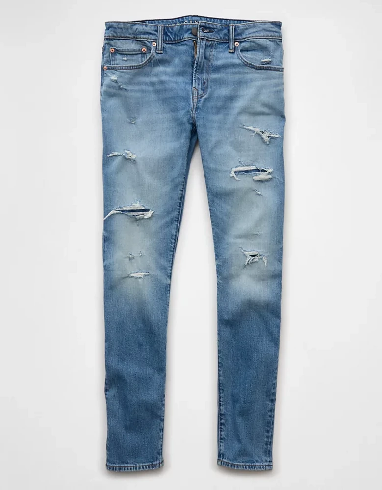 Jean seconde peau à coupe athlétique rapiécé TENCEL™ AirFlex+ AE