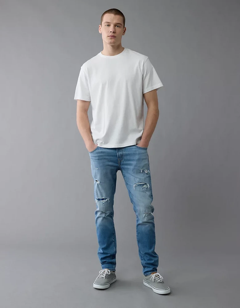 Jean seconde peau à coupe athlétique rapiécé TENCEL™ AirFlex+ AE