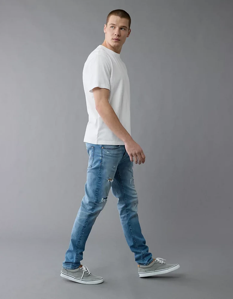 Jean seconde peau à coupe athlétique rapiécé TENCEL™ AirFlex+ AE