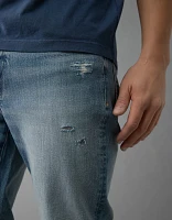 AE Jean à coupe droite ajustée déchiré en fibres TENCEL™ EasyFlex+