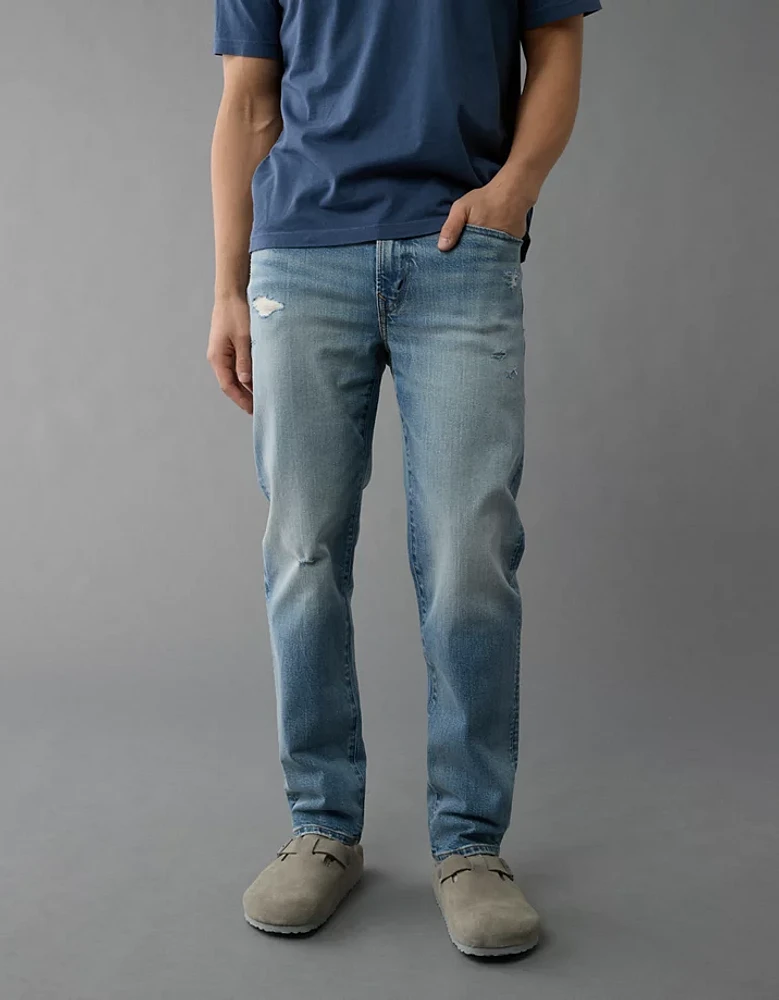 AE EasyFlex +TENCEL™ Fibers Ripped Slim Straight Jean