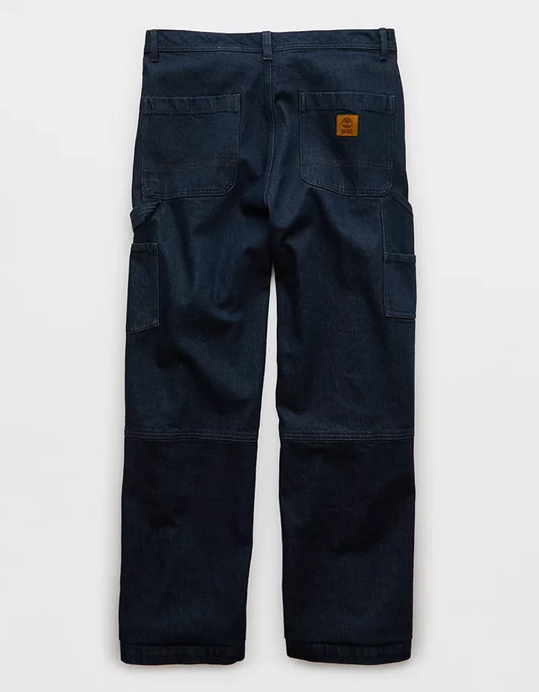 Pantalon de travail en denim à jambe large Timberland x AE