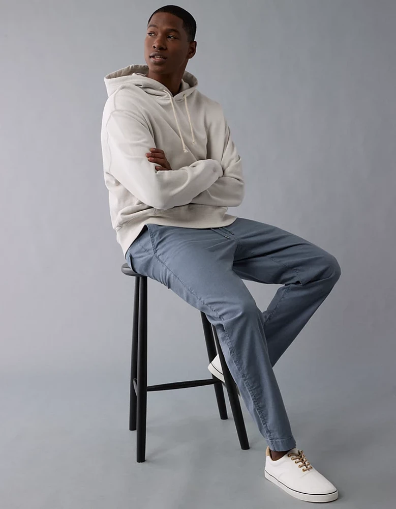 Pantalon à enfiler coupe athlétique en mélange de lin Flex AE