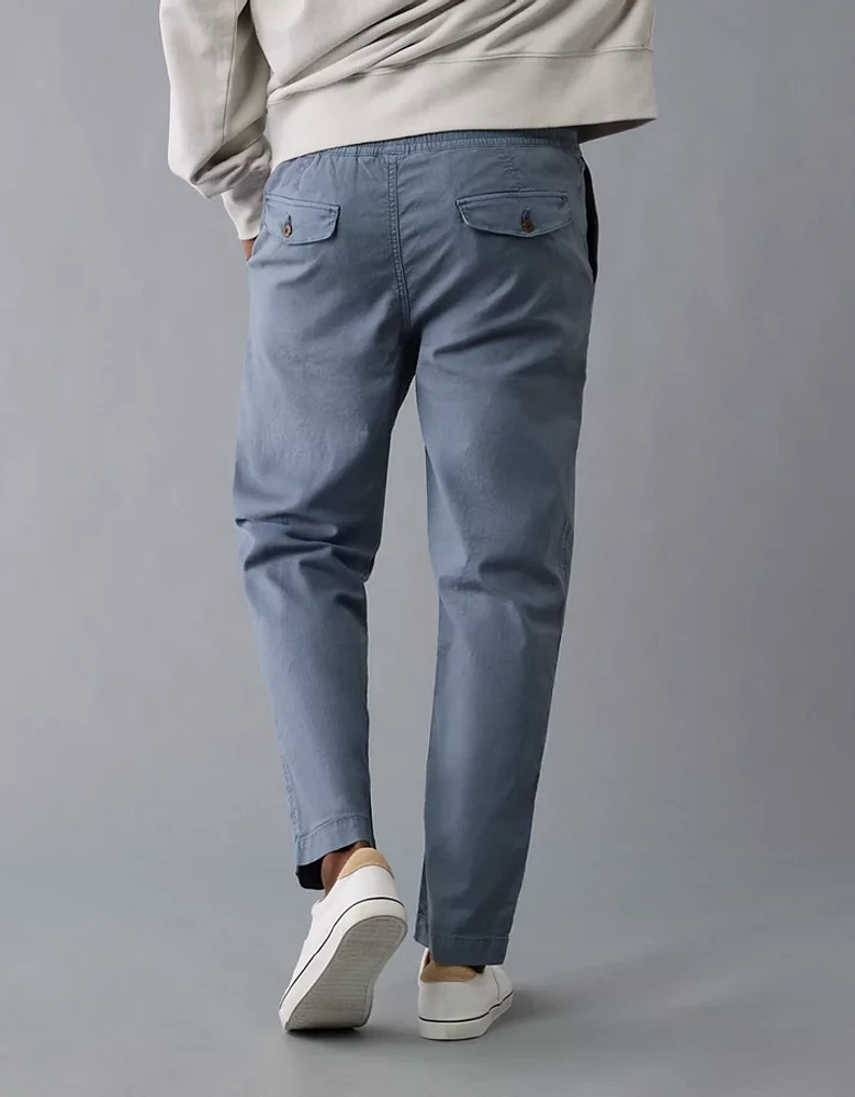 Pantalon à enfiler coupe athlétique en mélange de lin Flex AE