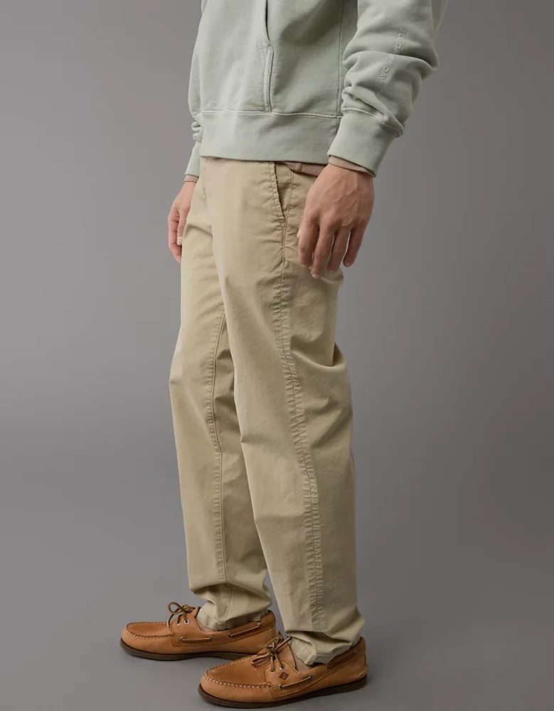 AE Flex Slim Straight Lived-In Khaki Pant