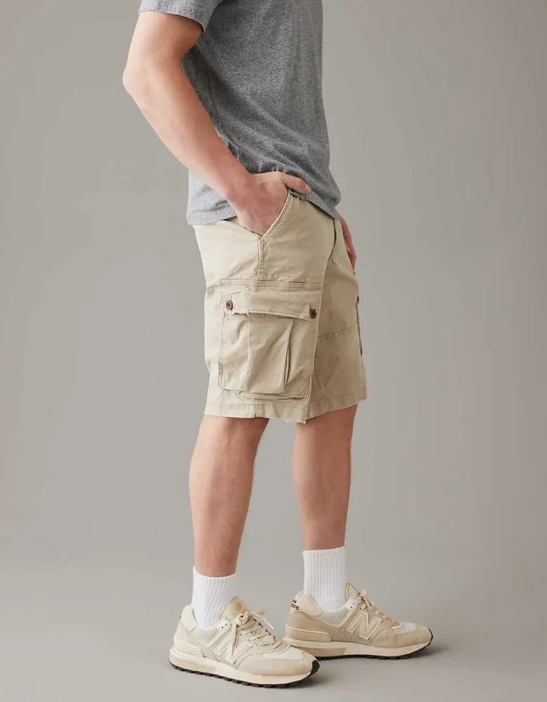 AE Flex 12" Lived-In Longer Length Cargo Short