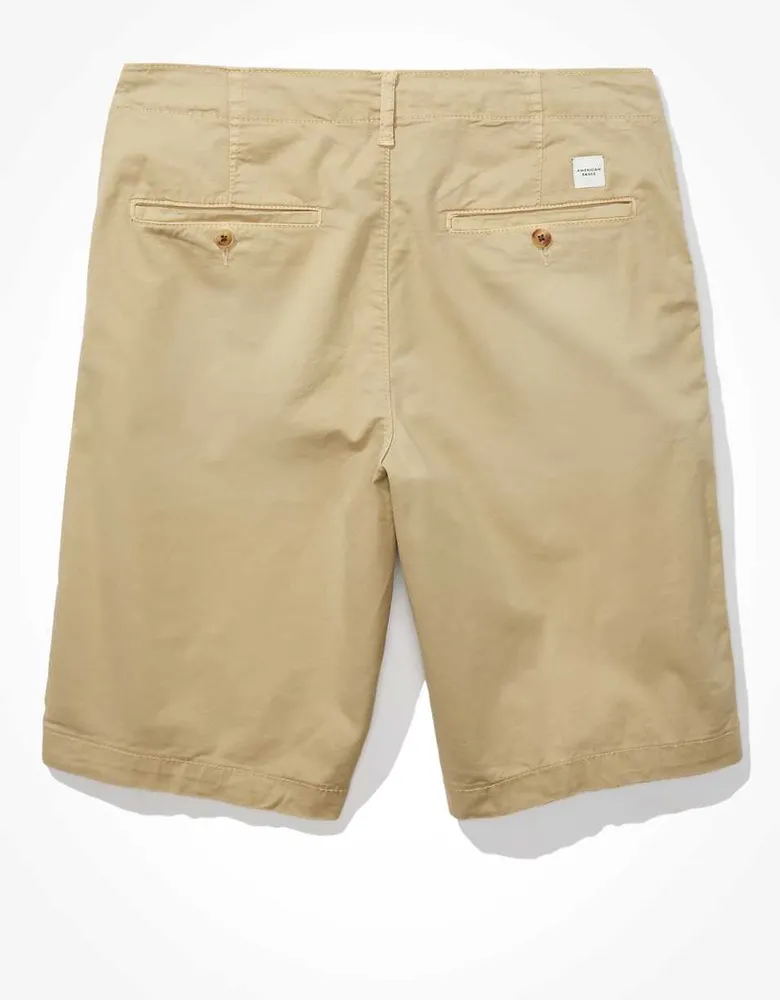 AE Flex 12" Longer Length Lived-In Khaki Short