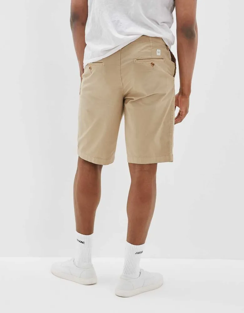 AE Flex 12" Longer Length Lived-In Khaki Short