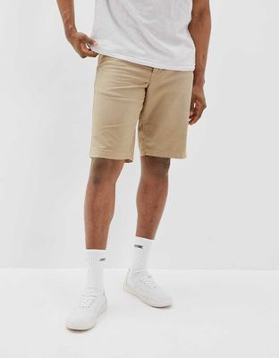 AE Flex 12" Longer Length Lived-In Khaki Short