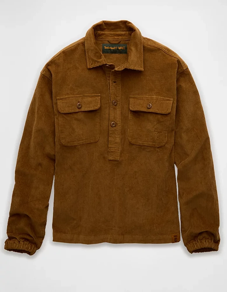 Timberland x AE Corduroy Popover Shirt