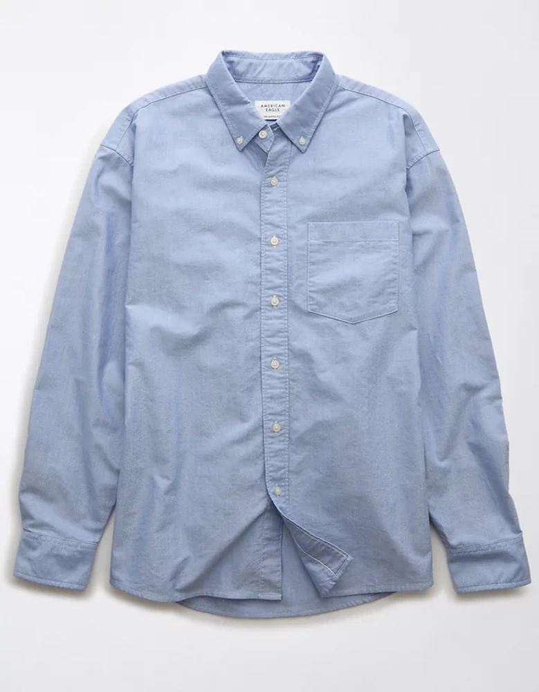 AE Everyday Relaxed Oxford Button-Up Shirt