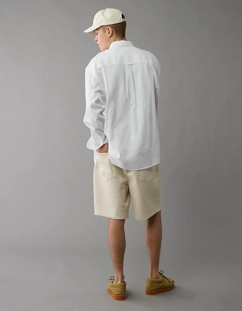 Chemise en mélange de lin décontractée tous les jours AE