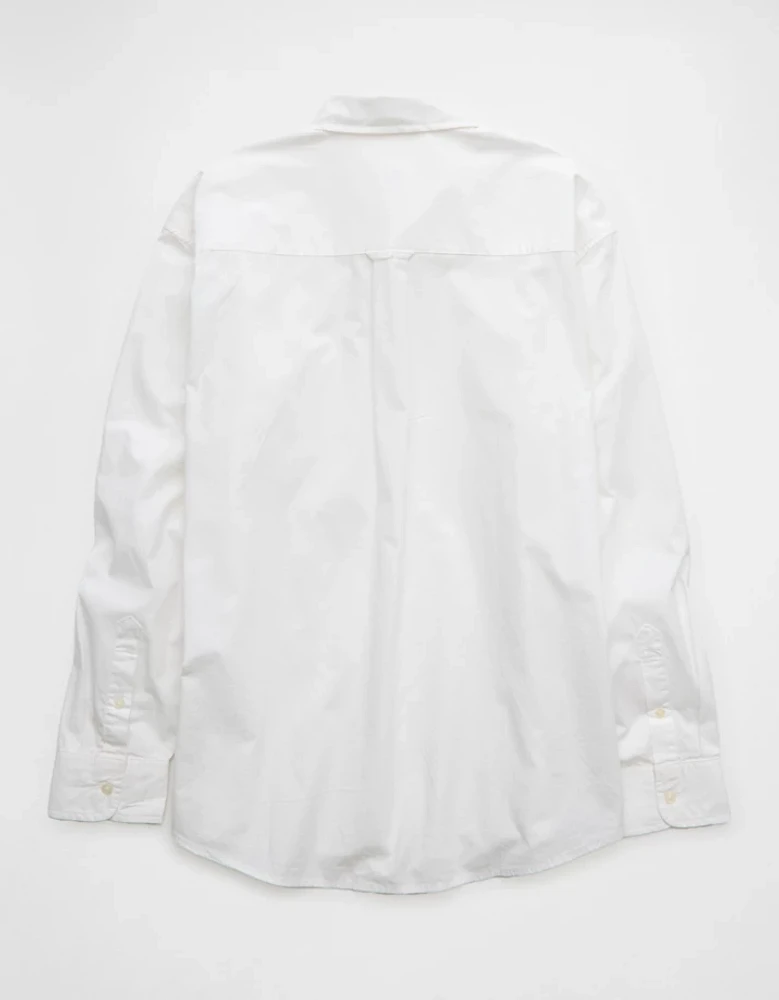 AE Everyday Relaxed Poplin Button-Up Shirt