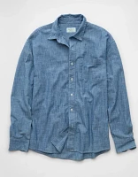 Chemise en chambray décontractée de tous les jours AE