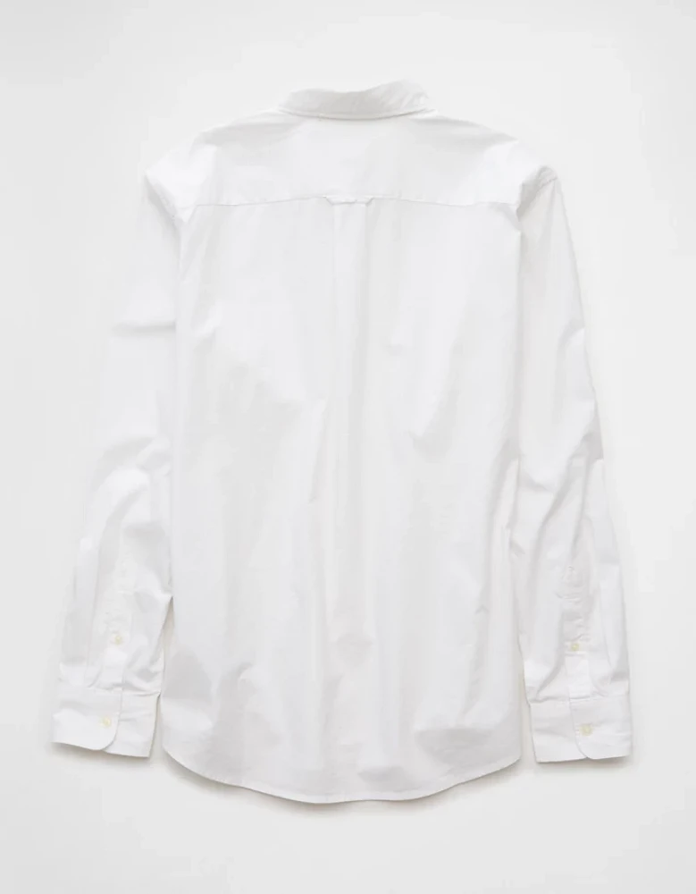 Chemise boutonnée en popeline de tous les jours AE