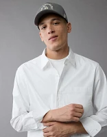 Chemise boutonnée en popeline de tous les jours AE