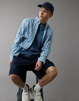 Chemise rayée en popeline à coupe classique de tous les jours AE