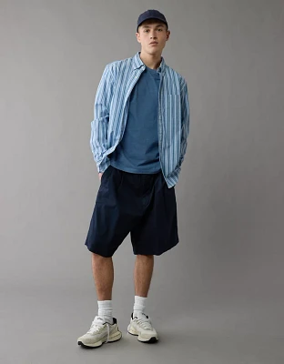 Chemise rayée en popeline à coupe classique de tous les jours AE