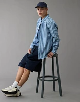 Chemise rayée en popeline à coupe classique de tous les jours AE