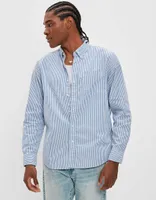 AE Everyday Striped Oxford Button-Up Shirt