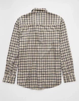 AE Everyday Flannel Plaid Button-Up Shirt