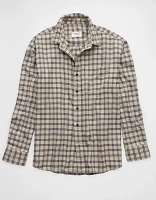 AE Everyday Flannel Plaid Button-Up Shirt