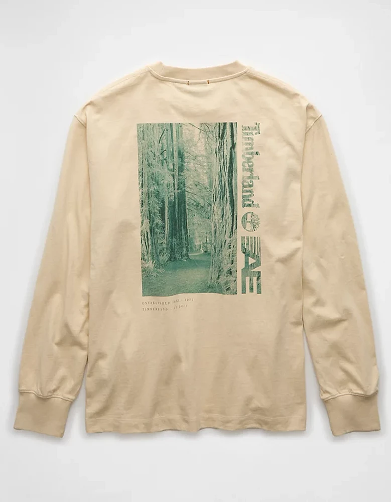 Timberland x AE Long-Sleeve Graphic T-Shirt