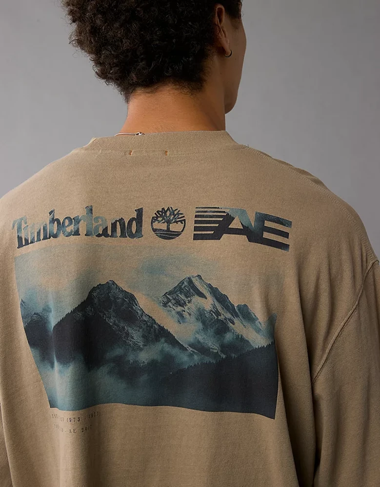 Timberland x AE Long-Sleeve Graphic T-Shirt